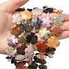 Mixed Natural Gemstone Flower Beads Strands G-L241A-07-3