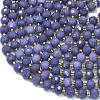Natural Dyed Jade Beads Strands G-K389-E30-01-3