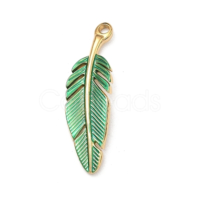 Spray Painted 304 Stainless Steel Pendants STAS-C174-12G-02-1