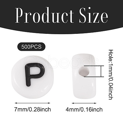 500Pcs Acrylic Beads SACR-TA0001-55P-1