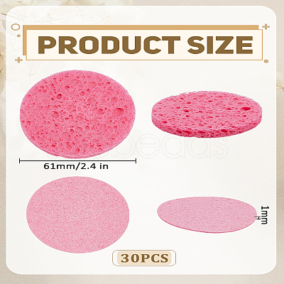 Wood Pulp Cotton Sponge AJEW-WH0460-095-1