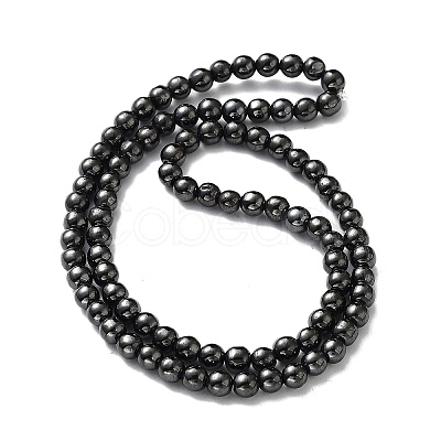 Non-Magnetic Synthetic Hematite Beads Strands G-H1624-4mm-AB-1
