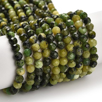Natural Green Jade Beads Strands G-B107-A08-06-1