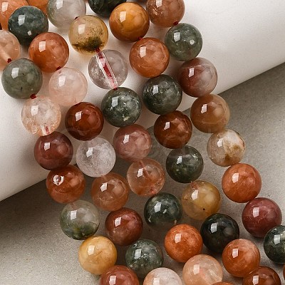 Natural Colorful Rabbit Fur Rutilated Quartz Beads Strands GG-CBA4808-I01-8mm-1
