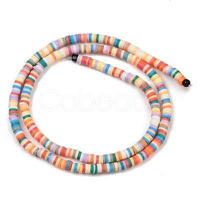 Handmade Polymer Clay Beads Strands PY-CBA18ED-02E-1