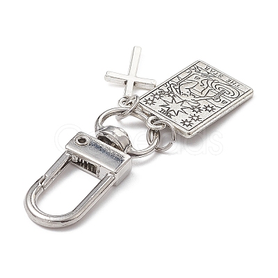 Alloy Tarot Pendants Decorations HJEW-JM01072-1