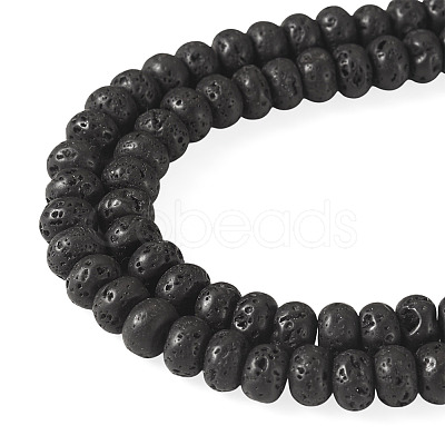 1 Strand Natural Lava Rock Beads Strands G-TA0003-44A-1