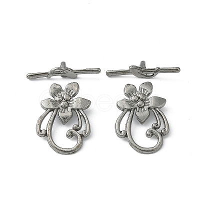 Tibetan Style Alloy Toggle Clasps K095R052-1