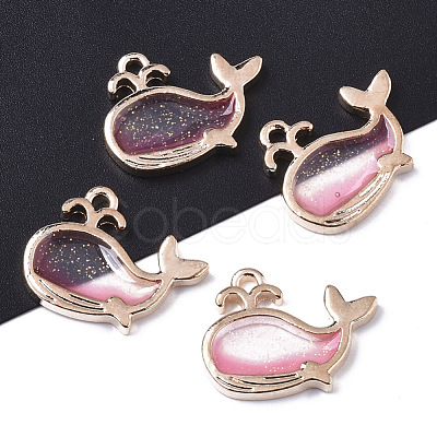 Alloy Resin Pendants RESI-R430-06D-LF-1