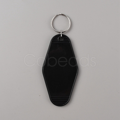 Plastic Blank Motel Keychain KEYC-WH0034-29D-1