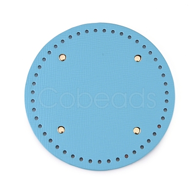 PU Leather Flat Round Bag Bottom FIND-PH0016-001C-1