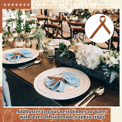 Imitation Leather Napkin Rings Straps AJEW-WH0709-340A-1