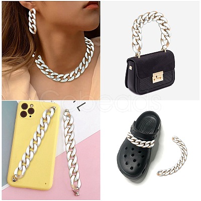 100Pcs Acrylic Linking Rings SACR-CJ0001-35S-1