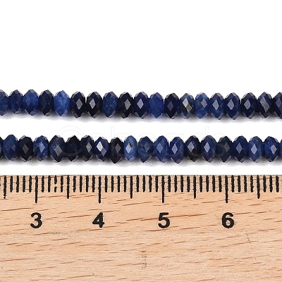 Natural Sodalite Beads Strands G-B175-A09-2x4mm-1