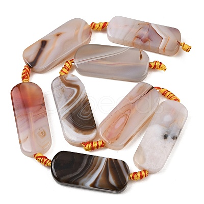 Dyed & Heated Natural Banded Agate Beads Strands GG-CBAB9C6-D05-01-1