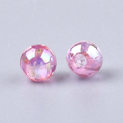 Transparent Plastic Beads X-OACR-S026-8mm-M-1