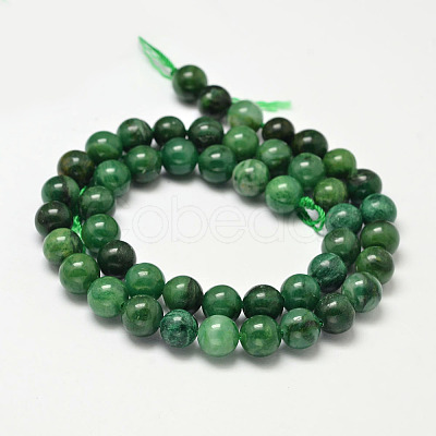Natural African Jade Beads Strands G-K091-6mm-1