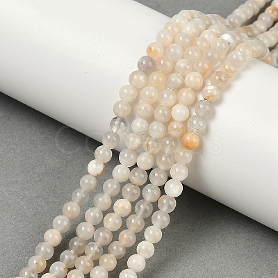 Natural White Moonstone Beads Strands X-G-D294-4mm-01-1