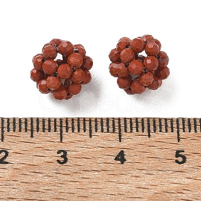 Natural Red Jasper Woven Beads GG-CBA2E9C-F06-03-1