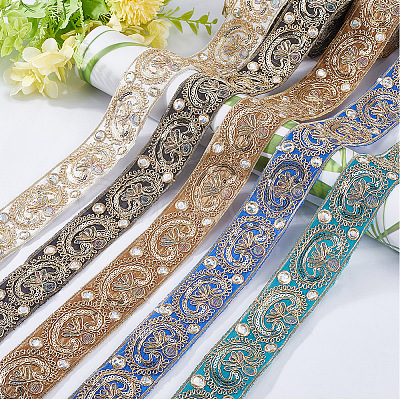 Ethnic Style Polyester Ribbon for Sewing Decoration OCOR-WH20007-26C-1