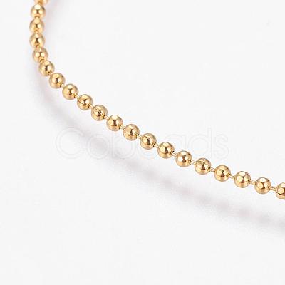 Eco-Friendly Rack Plating Brass Chain Necklaces MAK-G002-06G-B-FF-1