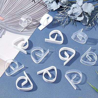 Gorgecraft 28Pcs 2 Colors Plastic Tablecloth Clips AJEW-GF0007-22-1