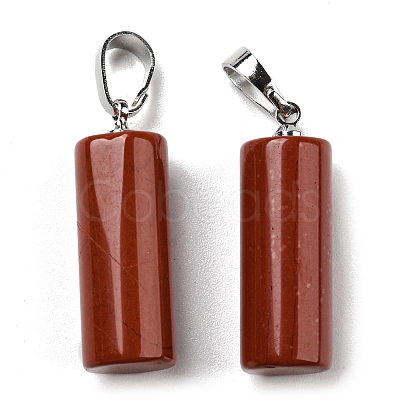 Natural Red Jasper Pendants G-E135-02P-15-1