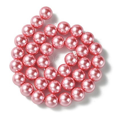 Eco-Friendly Glass Pearl Bead Strands X-HY-A008-12mm-RB109-1