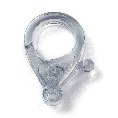 Transparent Plastic Lobster CLaw Clasps KY-H005-A04-1