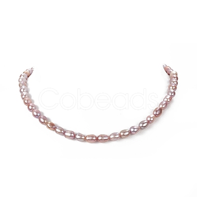 Natural Pearl Beaded Necklace for Women NJEW-JN04188-03-1