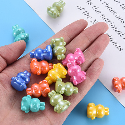 Pearlized Opaque Acrylic Beads MACR-S373-41I-1