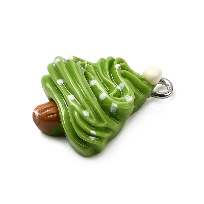 Christmas Opaque Resin Pendants CRES-D314-02P-05-1