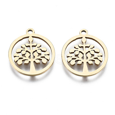 201 Stainless Steel Pendants STAS-T044-189G-1