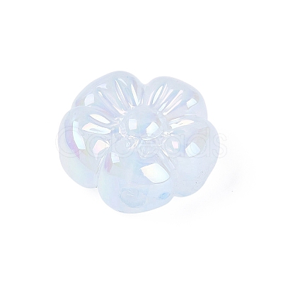 UV Plating Opaque Acrylic Beads OACR-N161-08B-1