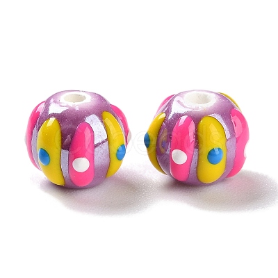 Handmade Porcelain Beads Strands PORC-L078-01K-1