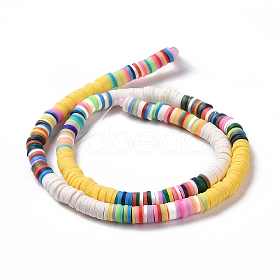 Handmade Polymer Clay Bead Strands CLAY-C003-04J-1