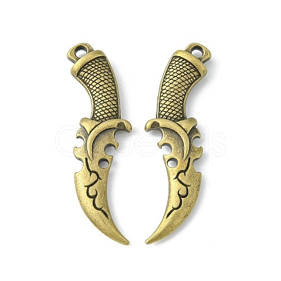 Tibetan Style Alloy Pendants TIBEP-A16825-AB-NR-1