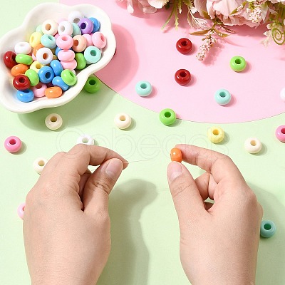 Baking Paint Acrylic European Large Hole Beads FIND-CJZ0001-002-1