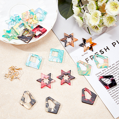 DIY Dangle Earring Making Kits DIY-PH0002-78-1