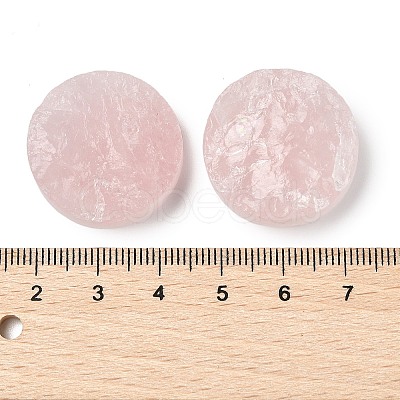 Natural Rose Quartz Cabochons G-K338-39E-02-1