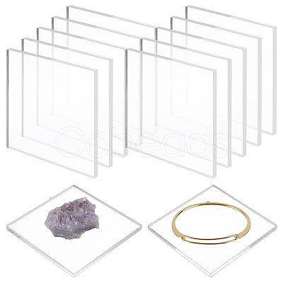12Pcs Acrylic Display Pedestals ODIS-FG0002-17-1