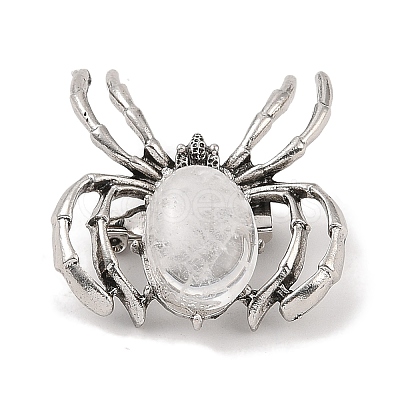 Natural Quartz Crystal Brooches G-A224-01AS-14-1
