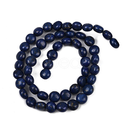 Synthetic Howlite Imitation Lapis Lazuli Beads G-S393-12A-8mm-1