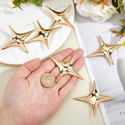 6Pcs Alloy Brooches JEWB-FH0001-90-1