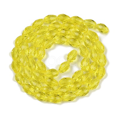 Transparent Glass Beads Strands EGLA-N013-T4mm-D26-1