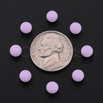Opaque Acrylic Beads PAB702Y-B01-04-1