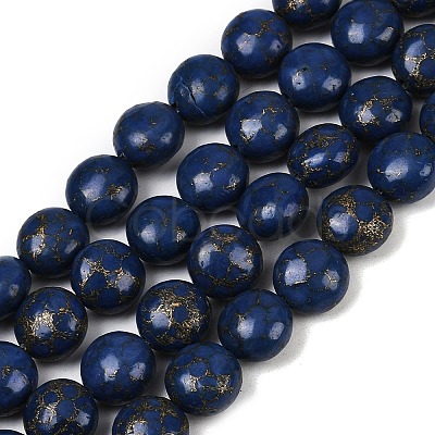 Synthetic Howlite Imitation Lapis Lazuli Beads G-S393-12A-10mm-1