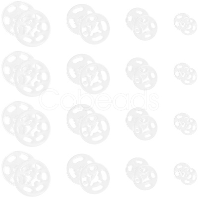 80Sets 4 Styles Resin Snap Buttons FIND-CY0001-44-1