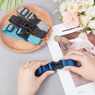 4Pcs 4 Style Nylon Adjustable Add-A-Bag Luggage Strap & Polyester Luggage Straps FIND-PH0007-06-WH-1