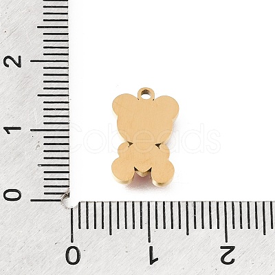 304 Stainless Steel Enamel Pendants STAS-E531-01G-1